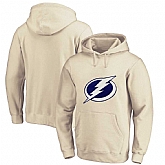 Men's Customized Tampa Bay Lightning Cream All Stitched Pullover Hoodie,baseball caps,new era cap wholesale,wholesale hats